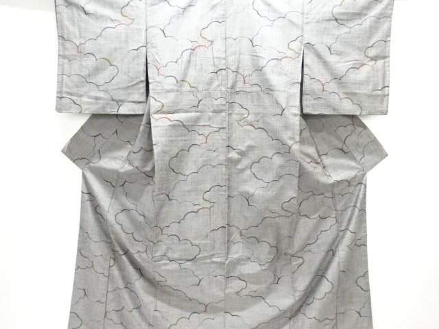 JAPANESE KIMONO / ANTIQUE KIMONO / MAWATA TSUMUGI / WOVEN CLOUD